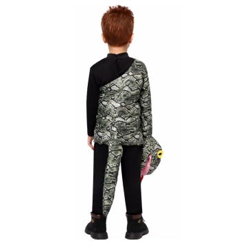 Kids Snake Costume Top - Python Wrap Around Body with 3D Head and Tail