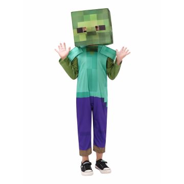 Kids Minecra Cosplay Costume Boys Girls Jumpsuit Party Book Week Outfits Dress tt3435
