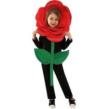 Kids Girls Boys Rose Flower Dress Cosplay Costume Party Book Week Stage Drama tt3436