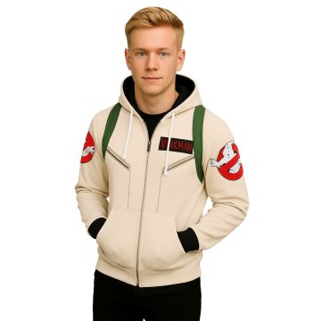 Ghostbusters Venkman Hoodie – Adult Costume Sweatshirt tt3461