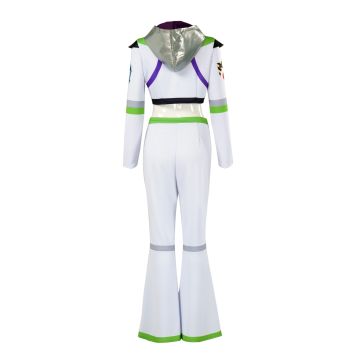 Womens Space Ranger Costume - Cropped Hooded Jacket & Bell-Bottom Pants
