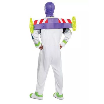 Adult Space Ranger Costume - White & Green Astronaut Jumpsuit with Wings