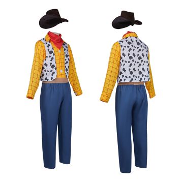 Adult Cowboy Sheriff Costume - Western Lawman Outfit with Hat