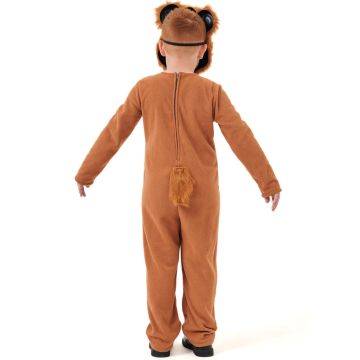 Kids Bear Costume - Brown Teddy Bear Jumpsuit with Mask and Tail