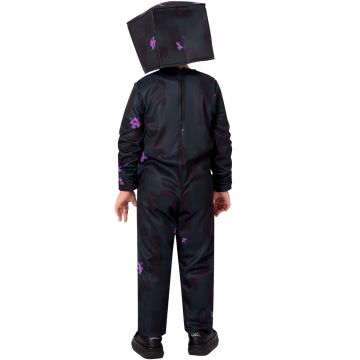 Kids Block Game tall block creature Costume with Cube Head