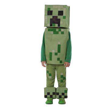 Kids Minecraft Creeper Costume – Book Week Gamer Dress Up