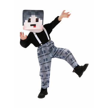 Kids Pixel Boy Costume – Book Week Video Game Outfit