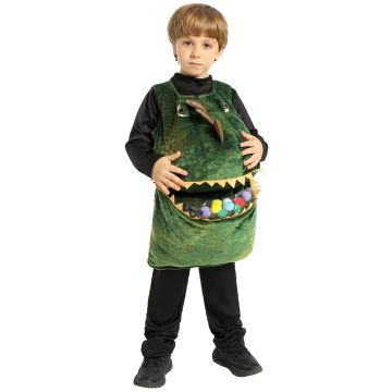 Kids Dinosaur Candy Collector Tunic Costume with T-Rex Head