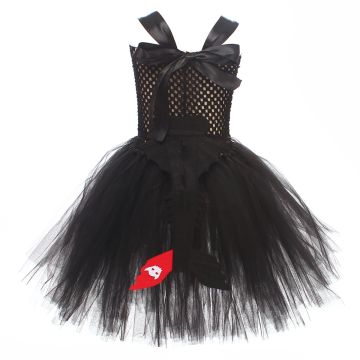 Kids Black Dragon Tutu Costume with Wings and Tail