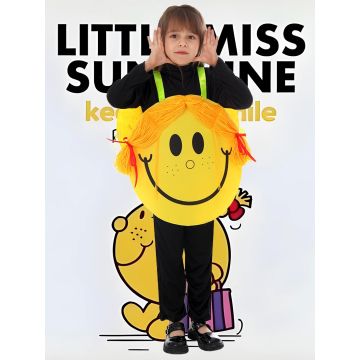 Kids Smiley Face Costume Tunic with Pigtails