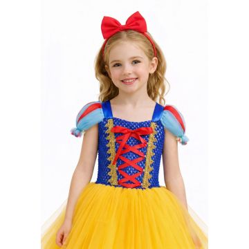 Girls Fairy Tale Princess Tutu Dress Costume with Headband