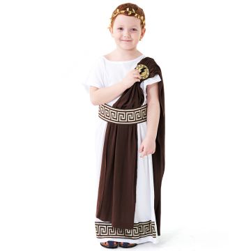 Kids Ancient Greek Toga Costume Laurel