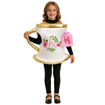 Kids Teacup Tabard Costume - Tea Party Novelty Over-Garment