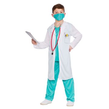 Kids Doctor Costume - Childrens Surgeon Lab Coat Medical Outfit