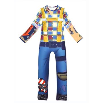 Kids Game Builder Costume - Battle Royale Constructor Jumpsuit