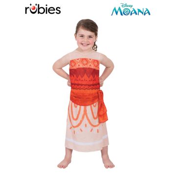 Toddler Girls Disney Moana Costume Dress - Polynesian Princess Outfit