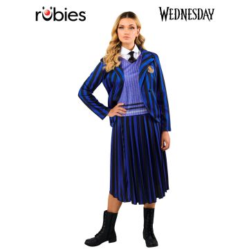 Adult Wednesday Addams Nevermore Academy Costume - Netflix Uniform Set