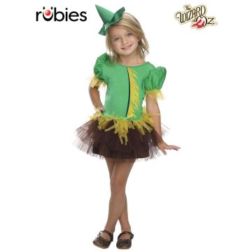 Girls Scarecrow Costume Tutu Dress - Wizard of Oz Dress with Hat