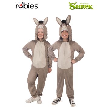 Kids Shrek Donkey Onesie Costume with Hood and Ears