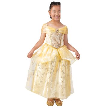 Girls Belle Deluxe Ball Gown Costume - Disney Princess Beauty and the Beast Dress