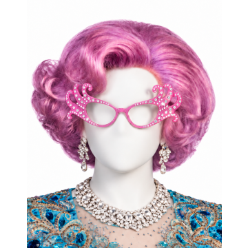 Purple Wig & Pink Glasses Set - Diva Outfit Accessories