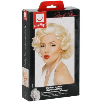 Adult Marilyn Monroe Blonde Bombshell Wig - 1950s Hollywood Glamour Curls