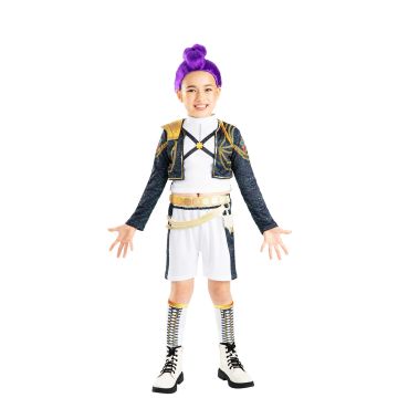 Kids Kpop Demon Hunters Rumi Costume - Galaxy Print Performance Set - alternate view