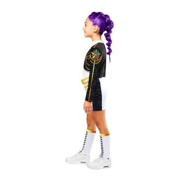 Kids K-Pop Demon Hunters Rumi Gold Costume - Performance Stage Outfit Set