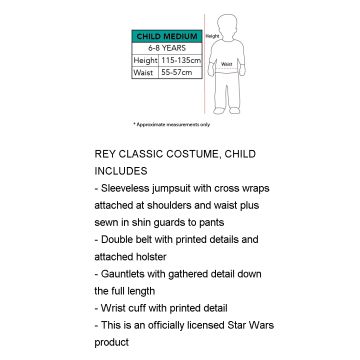 Girls Rey Star Wars Costume