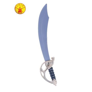 Pirate Cutlass Sword - Plastic Caribbean Buccaneer Weapon with Ornate Guard