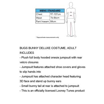 Adult Bugs Bunny Costume