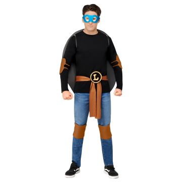Adult TMNT Costume Kit - Ninja Turtle Shell, 4 Masks & Belt Logos