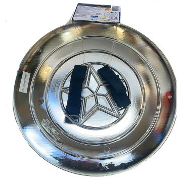 Captain America Shield - Marvel Avengers 12" Metallic Prop with Arm Straps