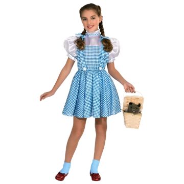 Girls Dorothy Wizard of Oz Costume Dress - Licensed Gingham Pinafore - alternate view