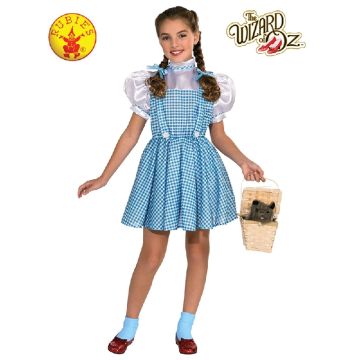 Girls Dorothy Wizard of Oz Costume Dress - Gingham Pinafore