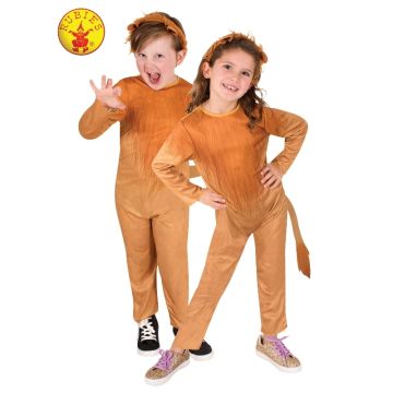 Childrens Lion Costume - Full Body Jumpsuit with Mane & Tail
