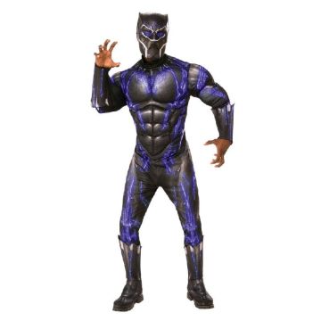 Adult Black Panther Muscle Costume with Mask - Marvel Superhero Suit - alternate view 3