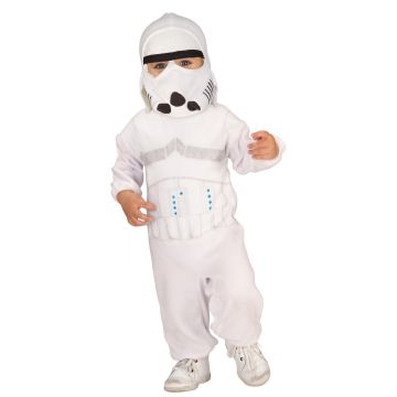 Toddler Star Wars Stormtrooper Costume with Helmet - Full Body Fleece Jumpsuit - alternate view 3