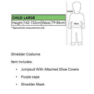 Shredder Kids TMNT Costume
