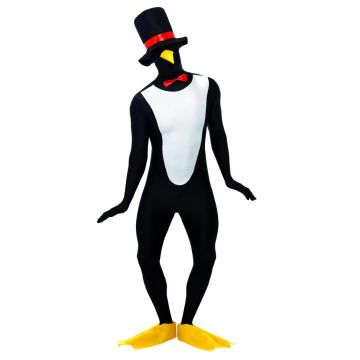 Adult Animal Penguin Second Skin Costume Fancy Dress Party Cosplay Outfit Bodysuit Suit - alternate view 2