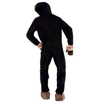 Mens Gorilla OneSie Jumpsuit Funny Animal King Kong Fancy Dress Costume