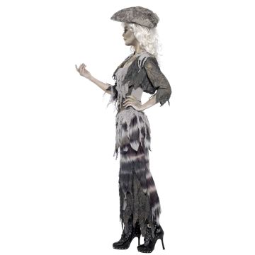 Womens Ghost Pirate Costume - Ghostly Buccaneer Wench Outfit