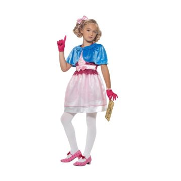 Girls Veruca Salt Costume - Charlie and the Chocolate Factory Dress with Golden Ticket