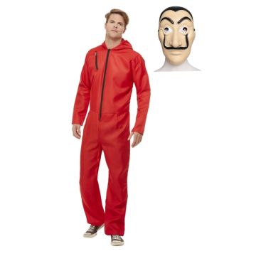 Adult Bank Robber Jumpsuit cs61037