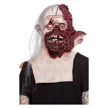 Latex Deluxe Burnt Face Overhead & Neck Mask cs68005