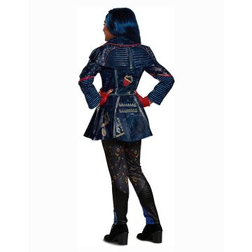 Girls Evil Queen Daughter Costume - 3pc Isle Rock Princess Outfit