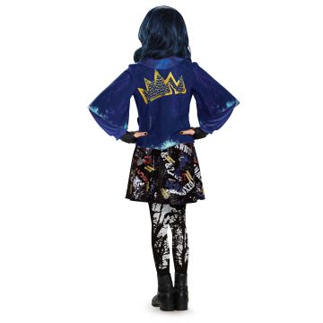 Girls Blue Isle Princess Costume Jacket - Jacket Only with Gold Crown Back