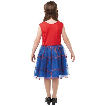 Girls Spider-Girl Tutu Costume Dress with Mask - Marvel Superhero
