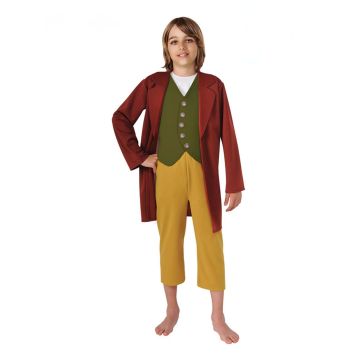 kids bilbo baggins the hobbit costume - licensed 3-piece shire outfit - alternate view