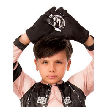 Kids WWE AJ Styles Muscle Costume Top with Gloves - Wrestler Outfit